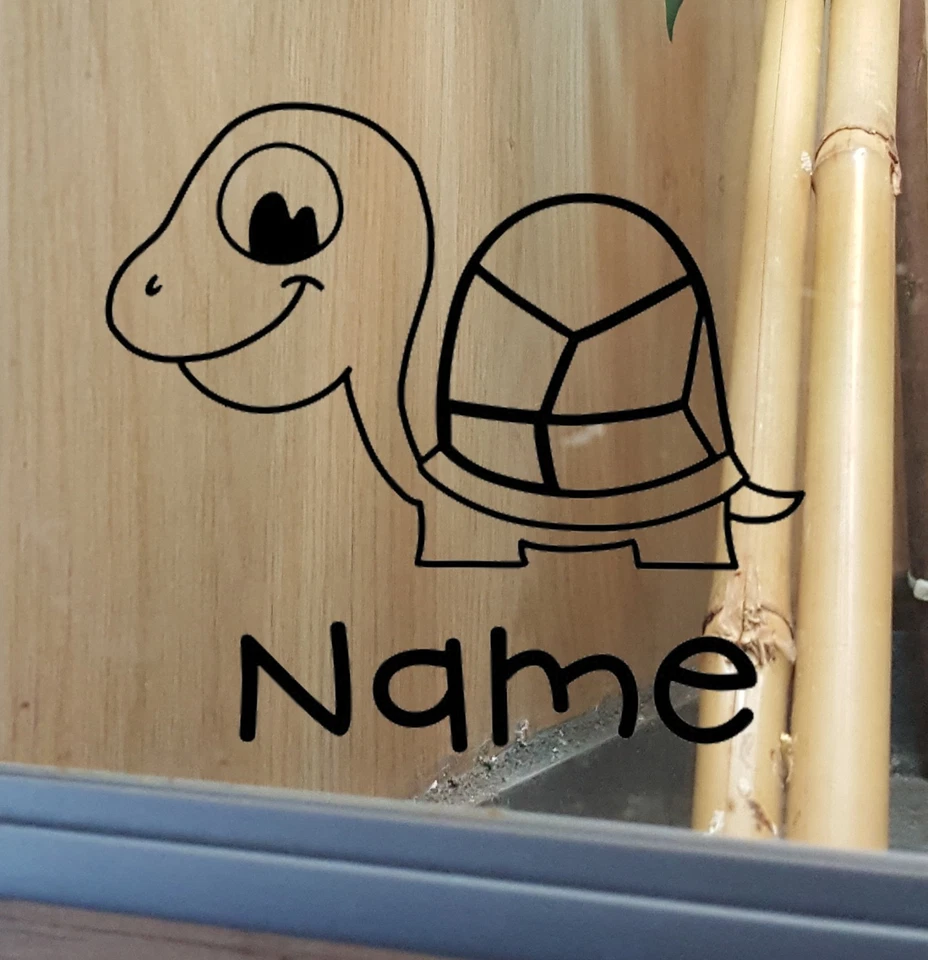 SOPHELLIE Tortoise Customised Vivarium Decal Sticker