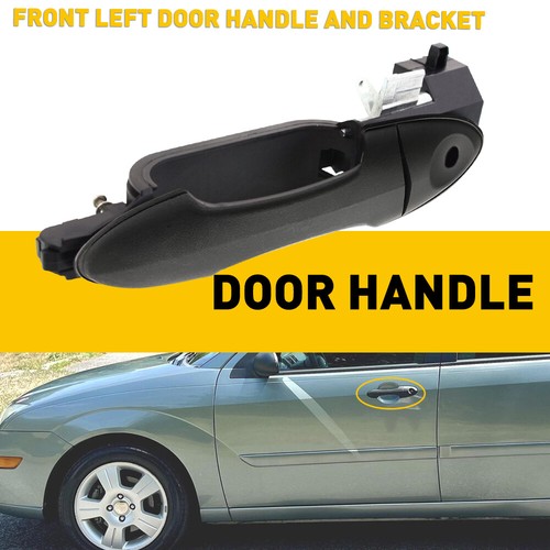 Exterior LH Driver Side Door Handle and Bracket Primed for 2000-2007 Ford Focus - Picture 17 of 18