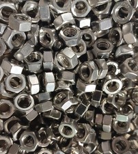 NEW 100 pcs 304 Stainless Steel Metric M8 Hex Nuts Heavy Duty