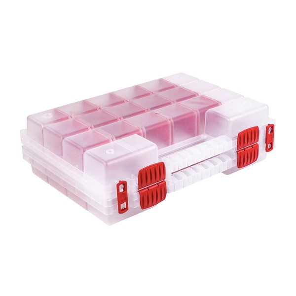 Sortimentskasten Kunststoff Sortimentsbox NORT14DUO Rot Sortierbox-image