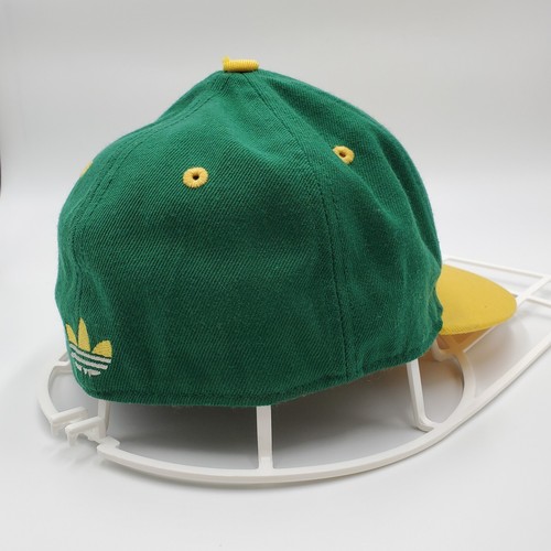 Cappello Boston Celtics 100% lana Adidas taglia 7 1/8 cappello NBA giallo trifoglio LEGGI - Foto 11 di 18