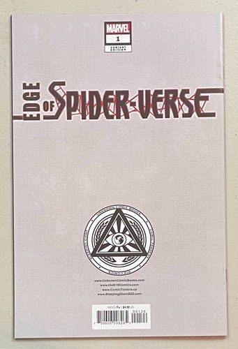 Edge of Spider-Verse #1 minorista comercial exclusivo Nathan Szerdy certificado de autenticidad firmado casi nuevo - Imagen 2 de 3