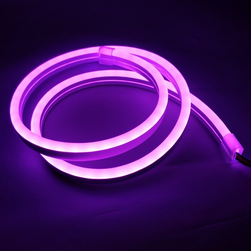Super Bright 12V 5050 RGB LED Neon Sign Tube Strip Light Belt Rope 84LEDs/m IP6 - Picture 15 of 16
