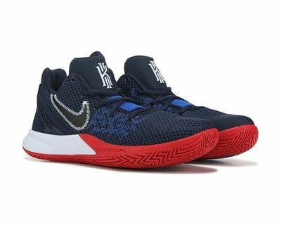 red white and blue basketball shoes