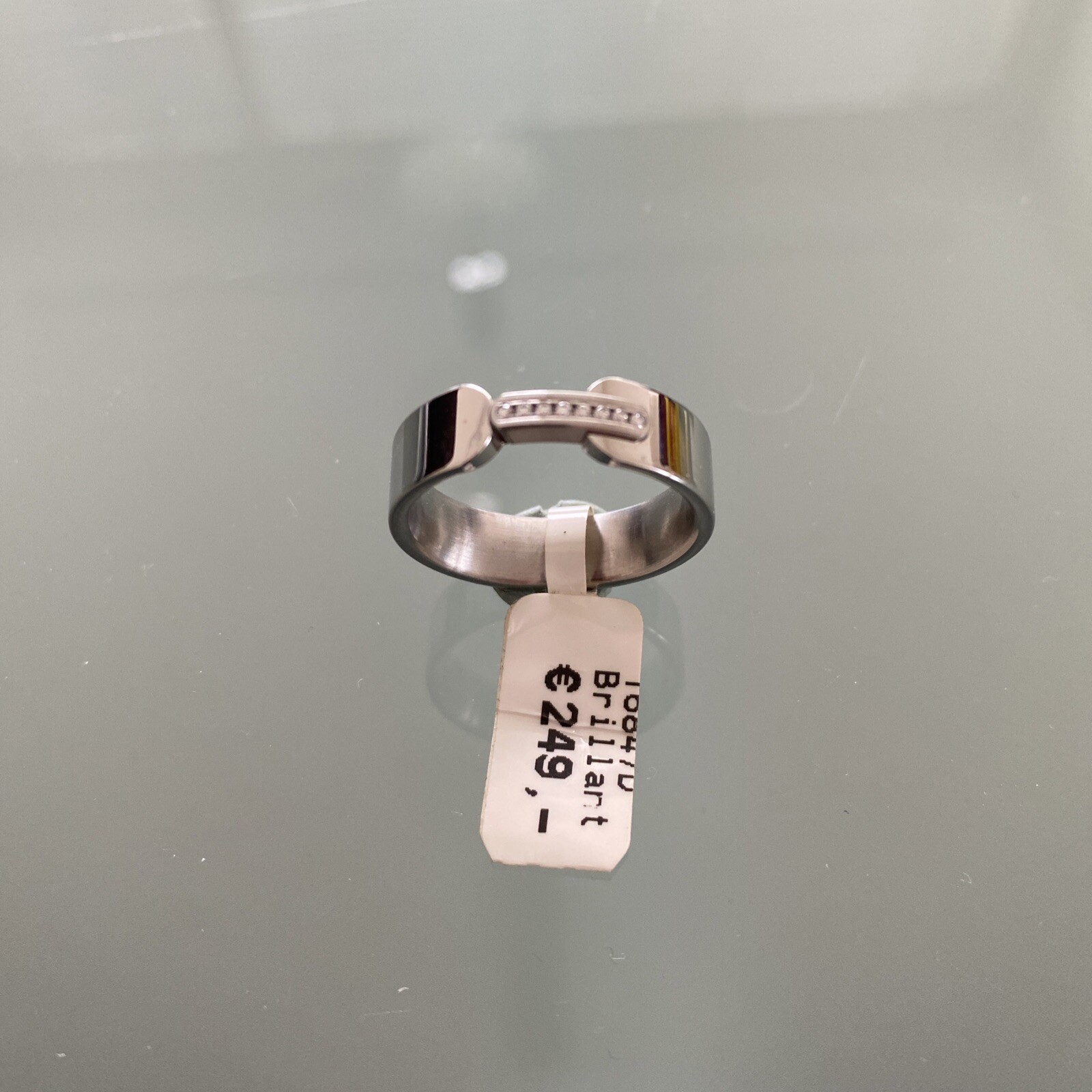 XEN Ring Stahl massiv mit Brillanten UVP 249.- | eBay.de