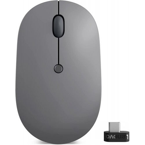 Lenovo Go USB-C Funk Maus sturmgrau kabellos 2,4 G-Empfänger 2400 dpi beidhändig - Bild 2 von 9