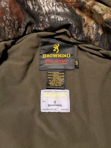 Browning Pro Series Gore-Tex Hydro Fleece Hunting Jacket Small Mossy Oak Camo - Picture 19 of 24