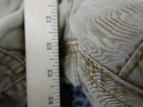Vintage Y2K Abercrombie Cargo Shorts 32 Khaki Pockets Pockets Adjustable Waist - Picture 8 of 18