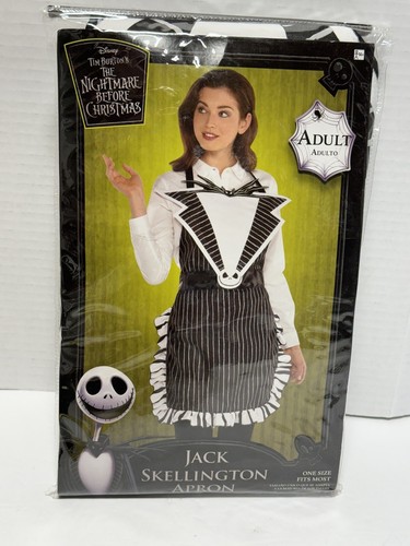 Disney Jack Skellington Erwachsene Frau Schürze Halloween Verkleiden Spielen Kochen Neu