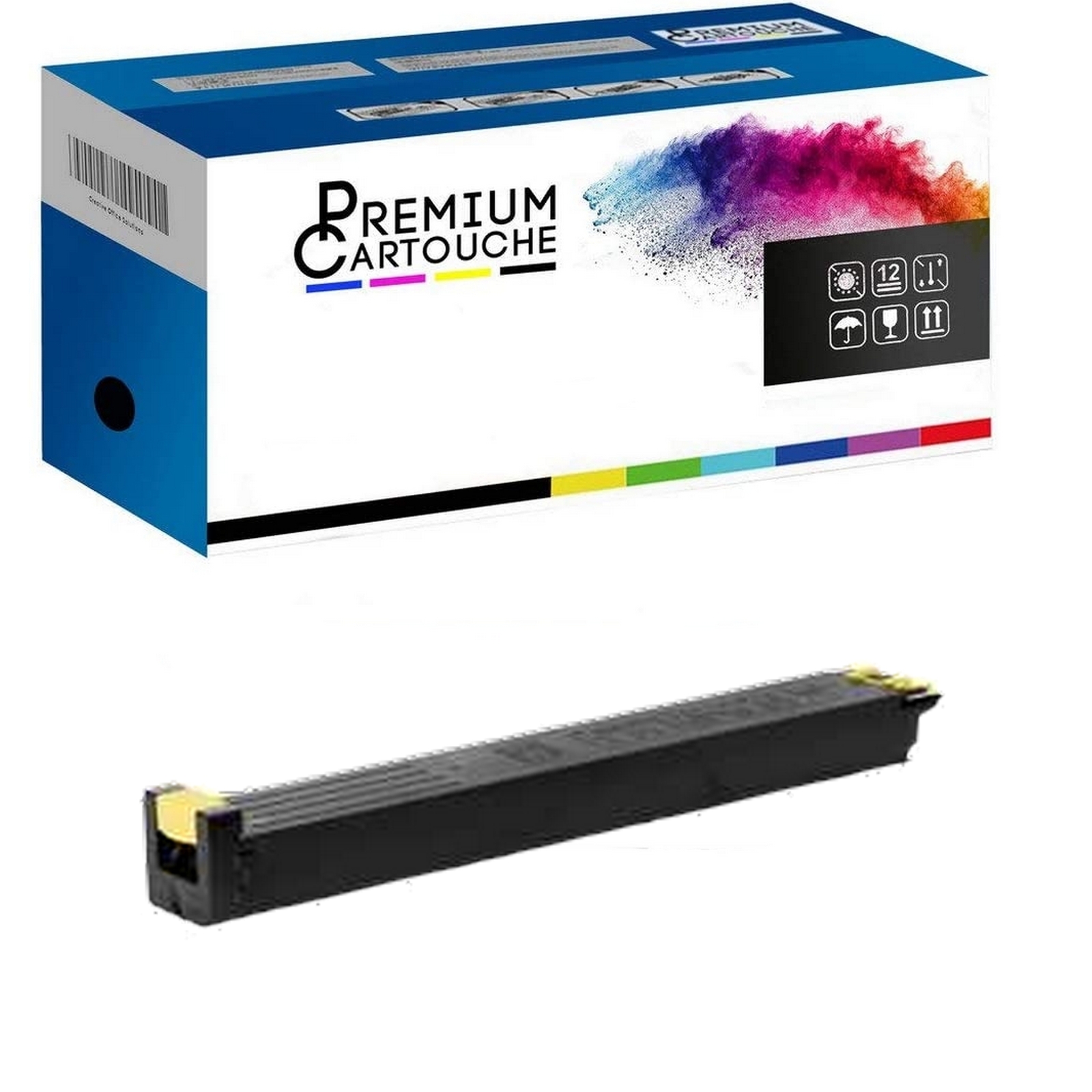Toner MX-27GTYA jaune à haut rendement compatible Sharp MX-2300 N pour des graphiques éclatants