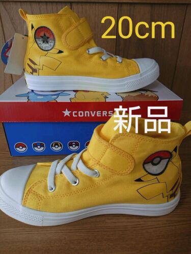 CONVERSE Kids Sneakers Child All-Star Light Pokemon Pikachu Yellow 20cm US 1 - Picture 1 of 5