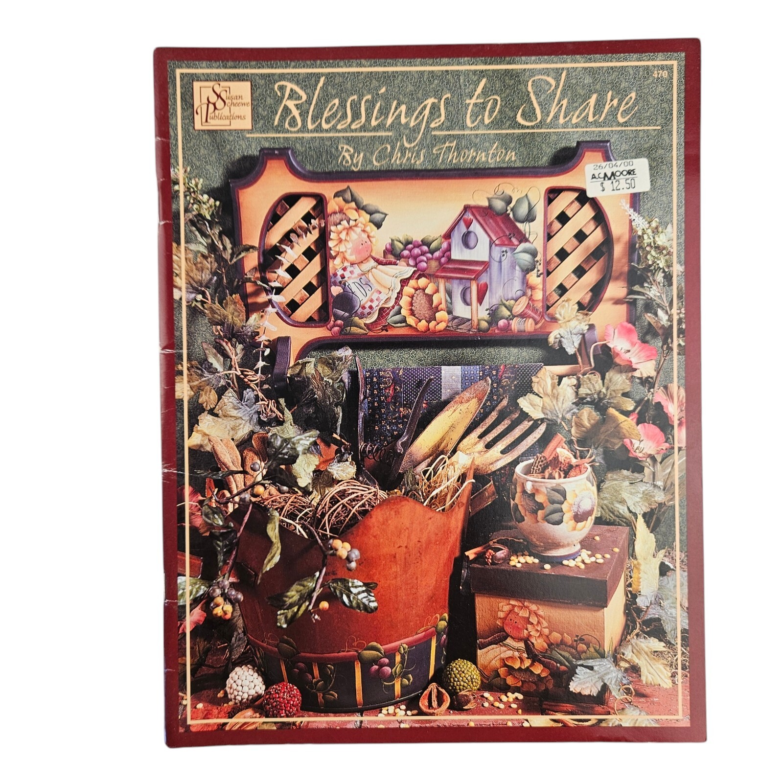 9 Vintage Tole Painting & Craft Books Folk Art Holiday Country Patterns 90s