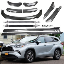 Carbon Fiber Front Bumper Lip Spoiler Side Skirt Body Kits For Toyota Highlan Carbon Fiber Front Bumper Lip Spoiler Side Skirt Body Kits For Toyota Highlan