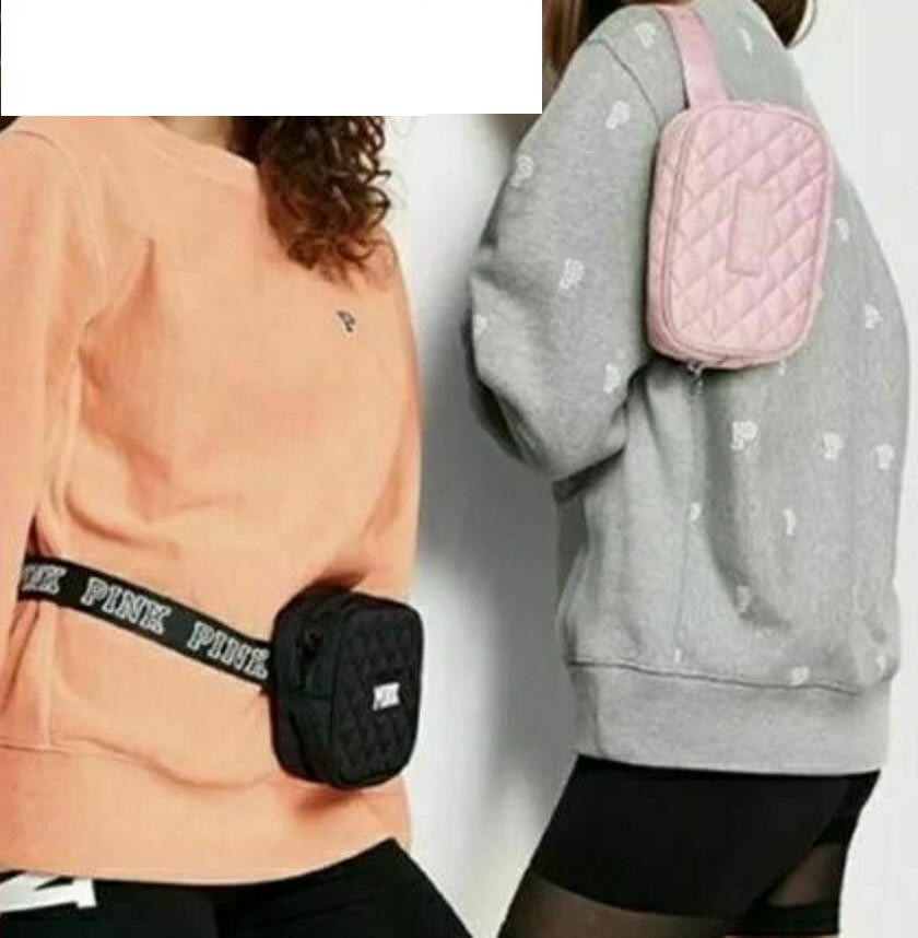 New Victoria's Secret PINK Limited Edition Fabric Belt Bag Fanny Pack Rare  Gift