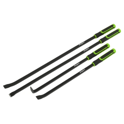 SEALEY SET OF IMPACT HEAD HEAVY DUTY 4 PIECE PRY BAR CROWBAR TOOL SET IN TOOL ROLL