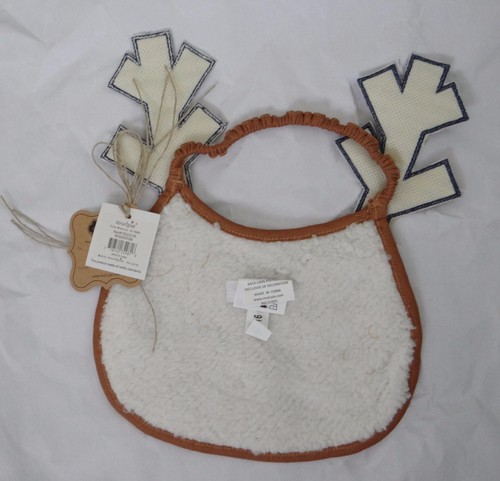 Mud Pie Baby girl/boy Christmas/Holiday Reindeer Bib - One Size - Picture 2 of 2