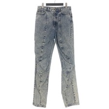 YPROJECT Indigo Ruffle Jeans Men's M Cotton Denim AB Condition