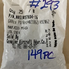 NAS1097AD4-16, COUNTERSINK RIVETS - ( .15 POUND LOT ) New/Surplus