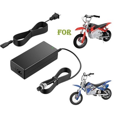 24V AC Adapter for Razor ZR350 Electric Motorcycle E325S MX350 MX400 E100 PR200