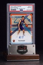 2025 Topps Chrome Kon Knueppel Orange Refractor Auto RC /25 PSA 10 Gem Mint