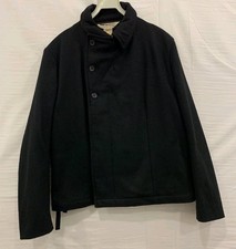 Comme des Gar ons Wool Jacket Men  s L Black Made in France Designer Coat 171