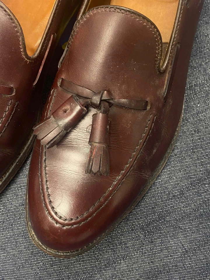 Alden Brooks Brothers Men's Tassel Loafers Dress Shoes Size 9.5 Burgundy’s USA - Image 4 of 4