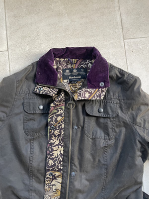 barbour x william morris liberty wax jacket