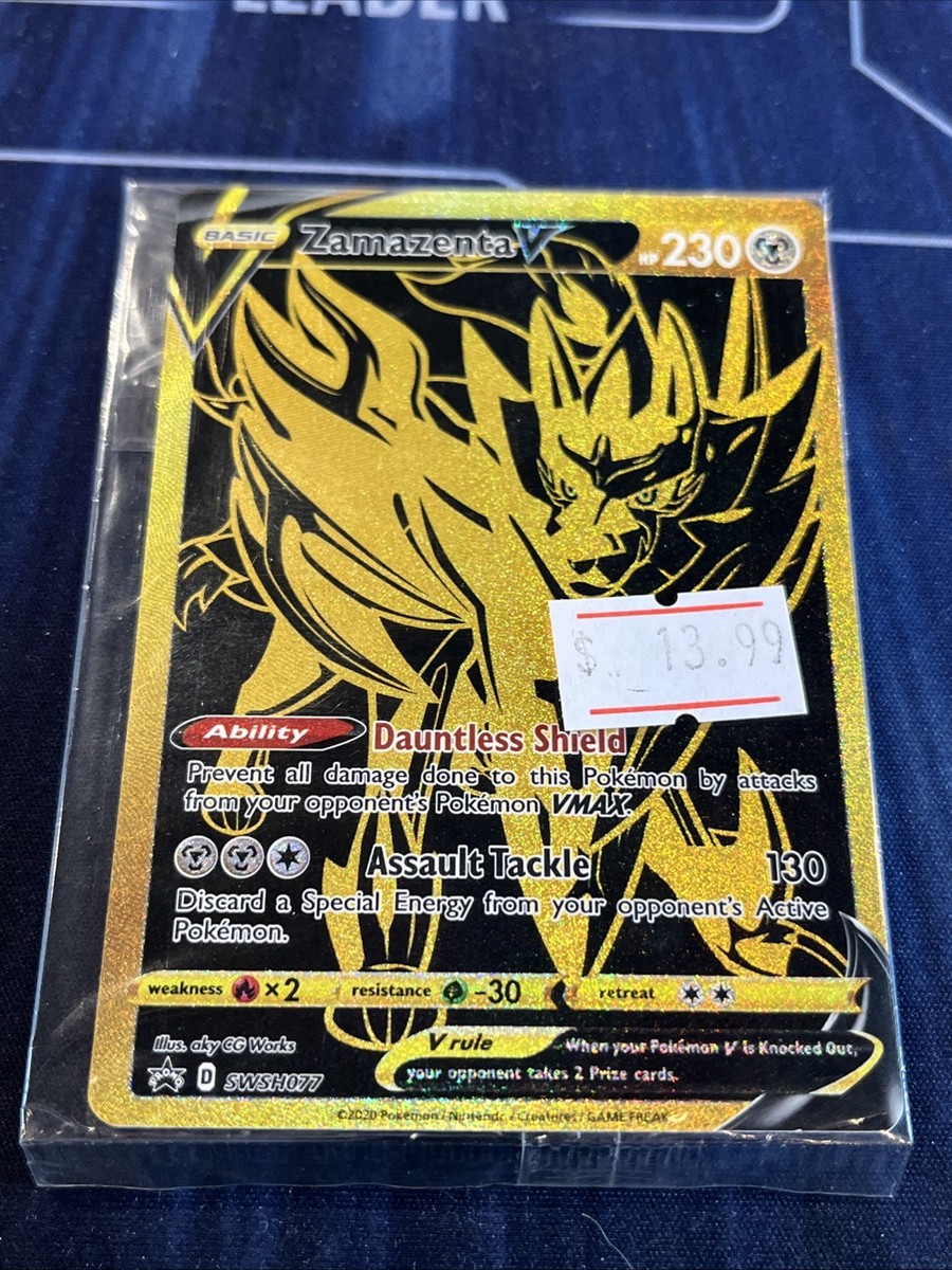 Winners SHOP 石版リザードン SEALED SWSH077 Zamazenta V Black & Gold Full Art Pokemon TCG Promo