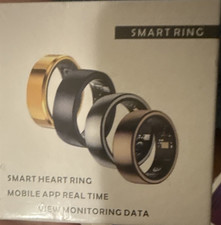 Healthy Smart Ring Stainless Steel Heart Rate Tracker iOS Android Size 7 Multi-…