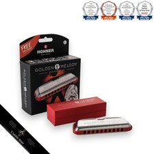 Hohner Golden Melody Progressive C Harmonica 10 Holes Diatonic Key of C