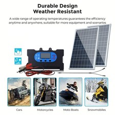 10W Solar Charging Set with Dual Chip for Mobile and Electric Vehicles