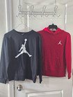 Jordan Boys M (10-12) Black Crewneck Sweatshirt & Red Pullover Hoodie Set — photo 1