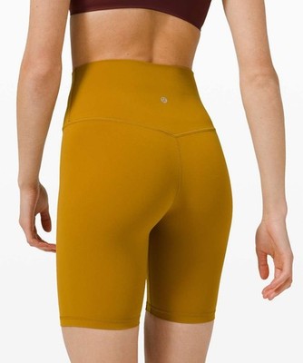 New Lululemon Align HR Short 8'' - Gold Spice - Size 10