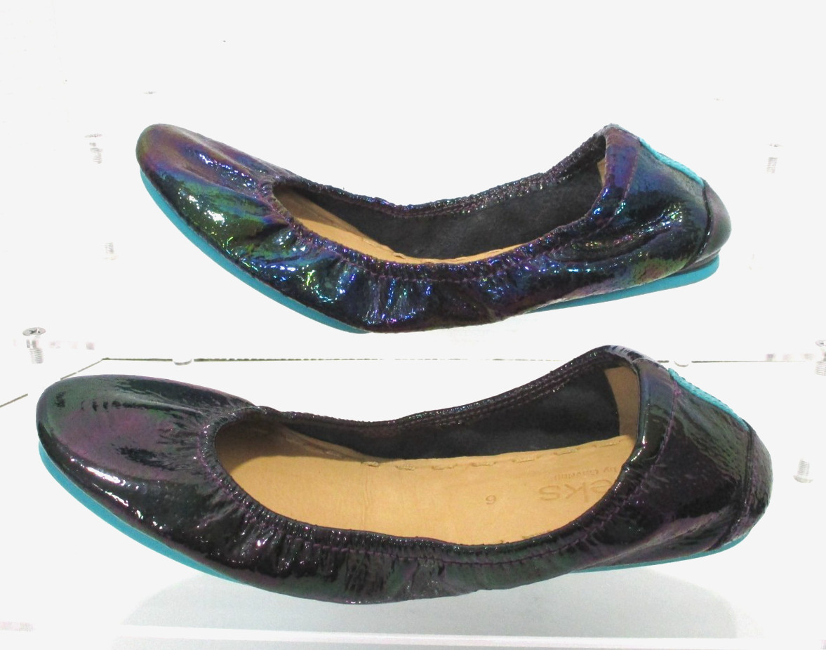 Tieks Arabian Night  Womens Size 6 Foldable Ballet Flat Leather Rare image 6