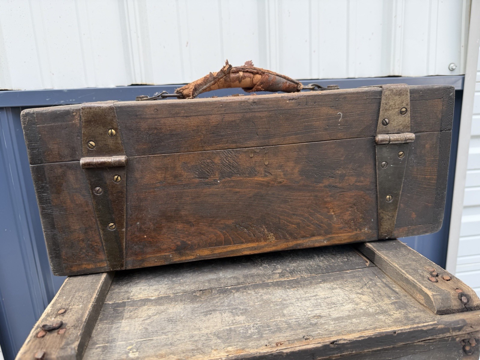 Antique Wood Handcrafted Tackle Box Mid 1900s Beautiful Craftsmanship ...
