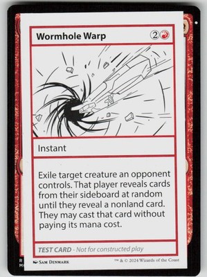 Wormhole Warp Special Mystery Booster 2 Playtest Cards MTG Near Mint 2024