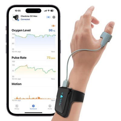 Pulse Oximeter with Smart Reminder for SpO2 and Heart Rate Tracking Continuously