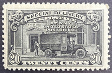 US 1925 Sc# E14 MNH Special Delivery Stamp Perf. 11 Post office Truck