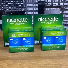 2 x Nicorette Cools 2mg Icy Mint Lozenges 160 Nicotine Quit Smoking 320 Lozenges