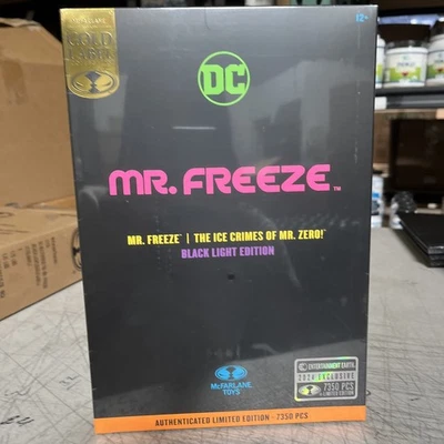 McFarlane DC Multiverse Mr. Freeze Black Light Gold Label 7" Action Figure New