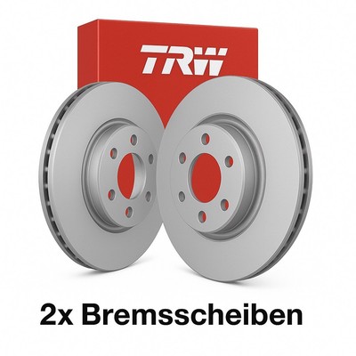 2x TRW DF6510S Bremsscheibe für Ford
