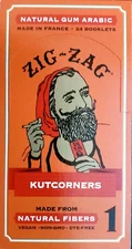 Zig-Zag Rolling Papers Kutcorners 24 Ct - Red total 768ct FULL BOX NEW PACKAGE