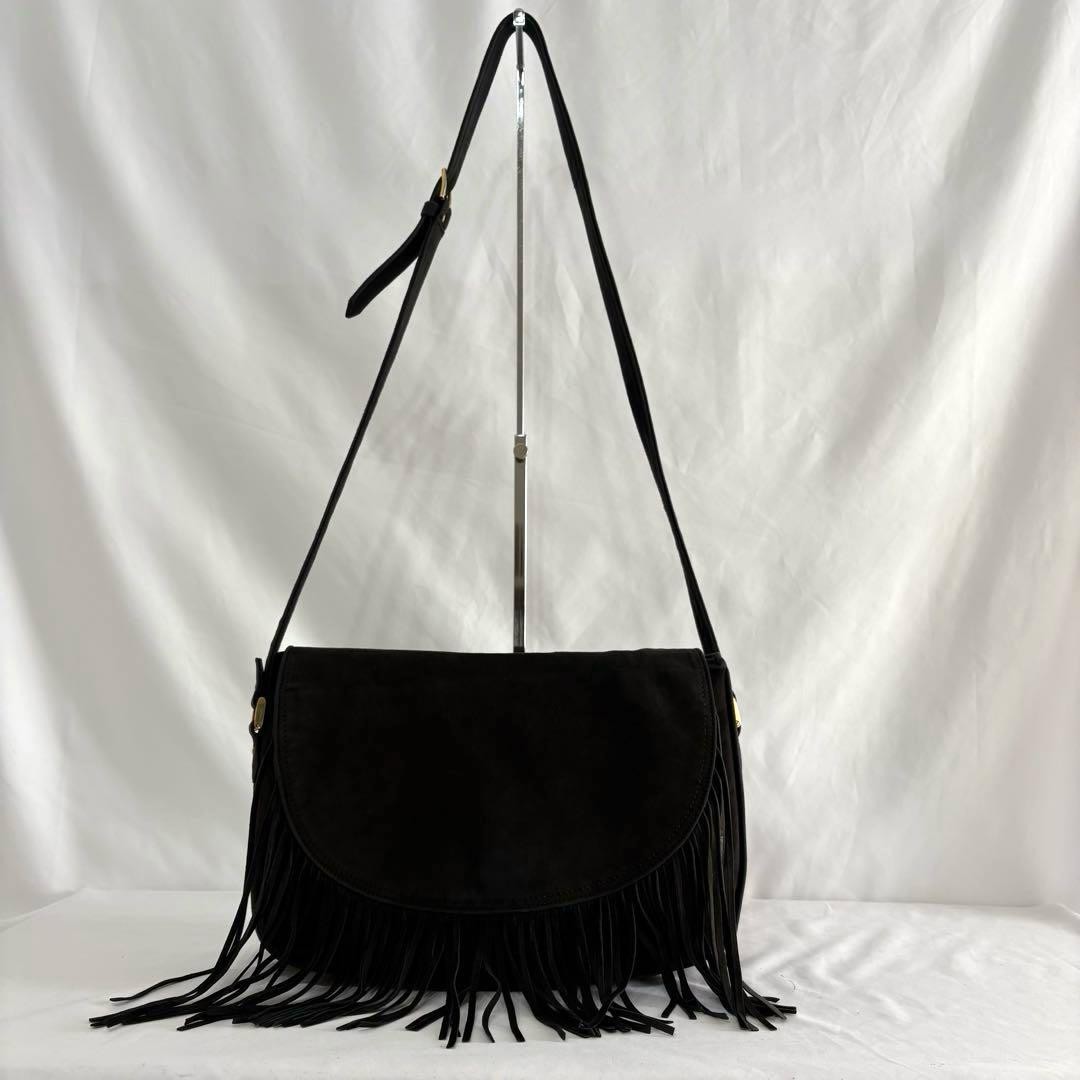 Yves Saint Laurent Suede Fringe Bag Y2K | eBay