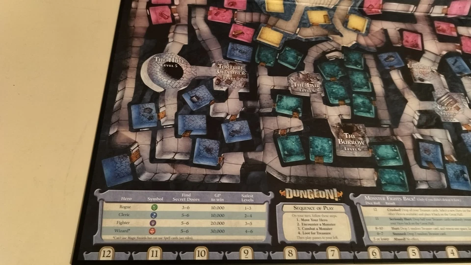 Dungeons and Dragons Dungeon! Fantasy Board Game, Complete. - Image 4 of 4