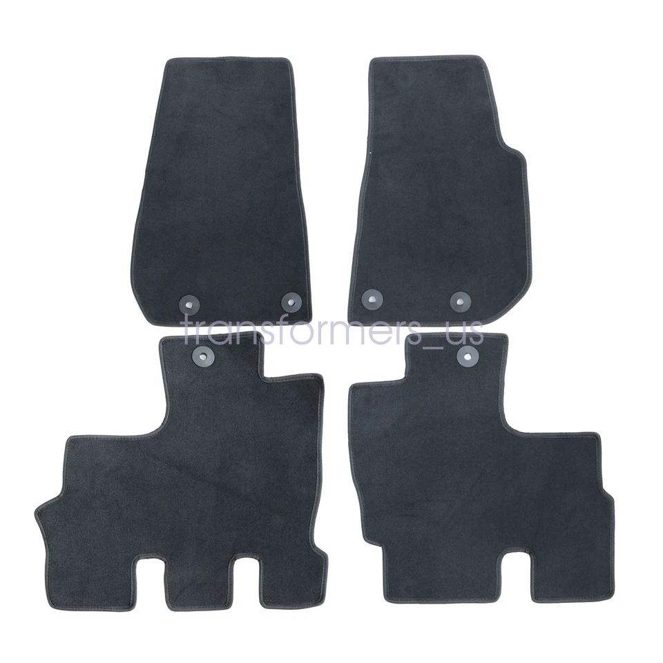 Alfombrillas delanteras y traseras negras para Jeep Wrangler 2014 2015 2016 2017 nuevas Foto 3 de 4