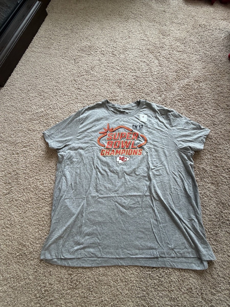 Kansas City Chiefs Nike Mens Grey Size XL Super Bowl LVIII