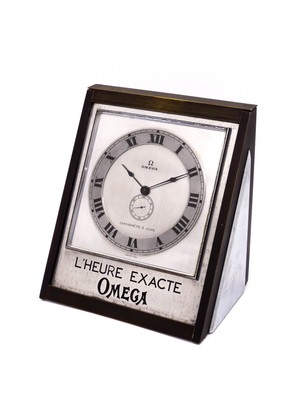 Omega Tischuhr Schaufenster Chronometer Art Déco 30´s