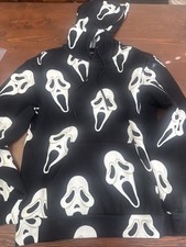 Scream Ghostface Hoodie AOP Sweatshirt By Dumbgood Sz Small - New