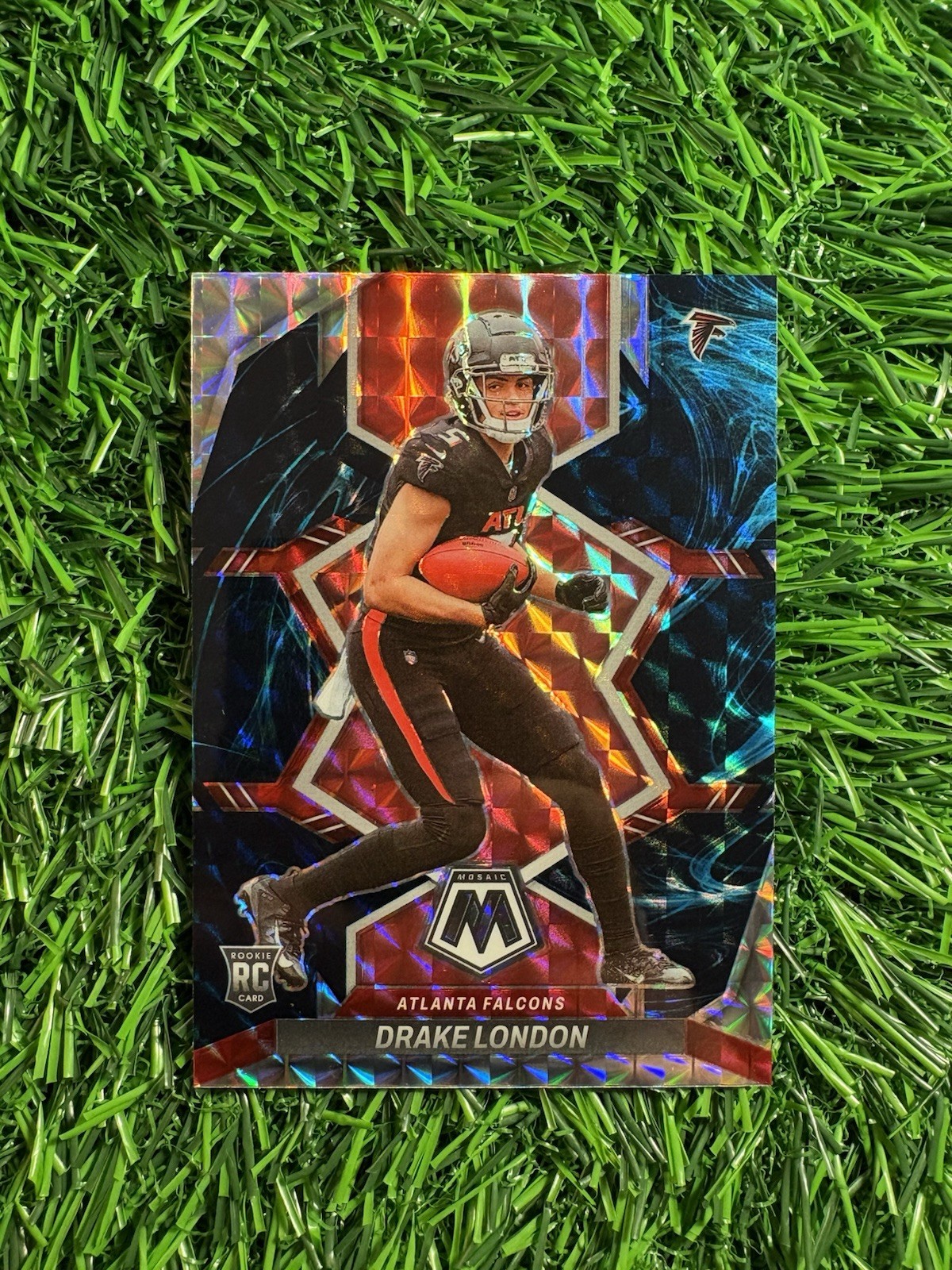 2022 Panini Mosaic Football Drake London Genesis Rookie #312 SSP Atlanta Falcons