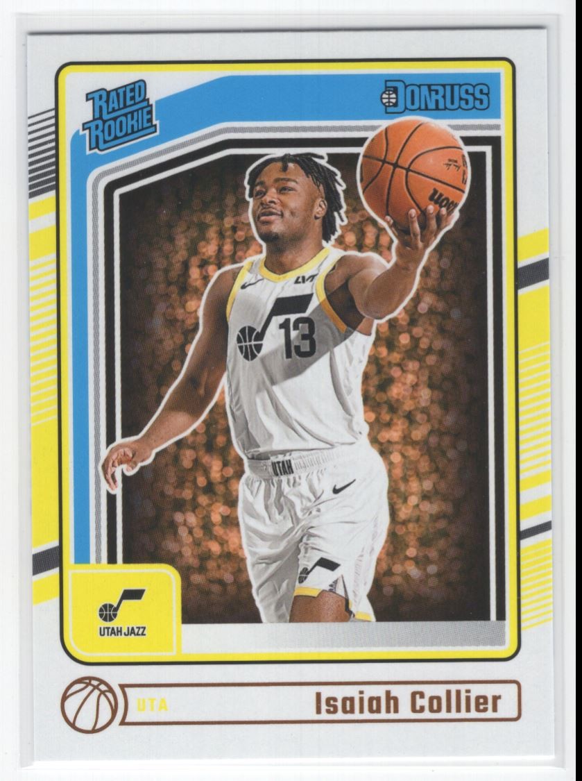 #237 2024-25 Donruss Rated Rookie Isaiah Collier Rookie Utah Jazz